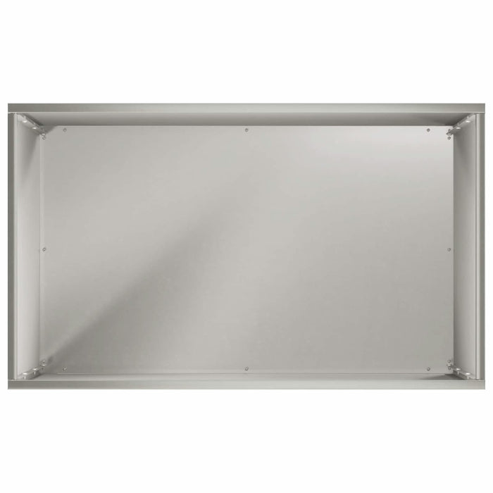 Vază pentru Grădină Argintiu 50 x 30 x 75 cm Oţel inoxidabil WALTI