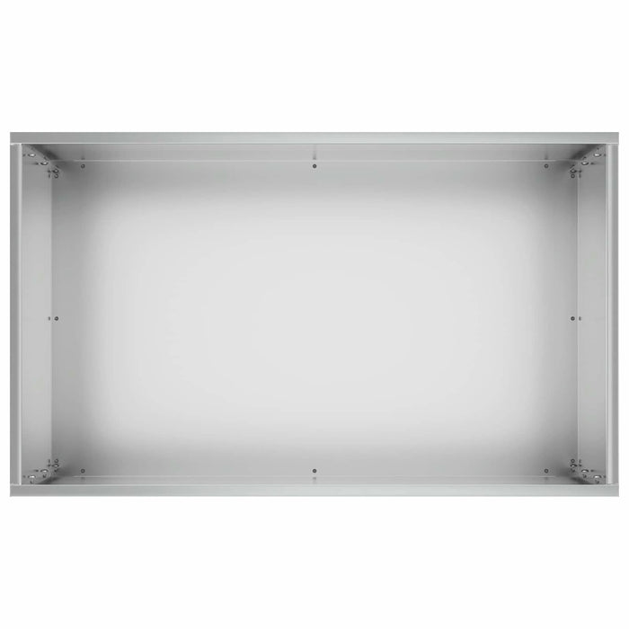 Vază pentru Grădină Argintiu 50 x 30 x 75 cm Oțel Galvanizat WALTI