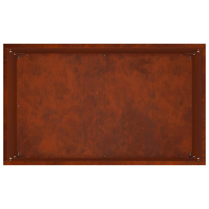 Vază pentru Grădină 2 buc. Ruginit 50 x 30 x 75 cm WALTI