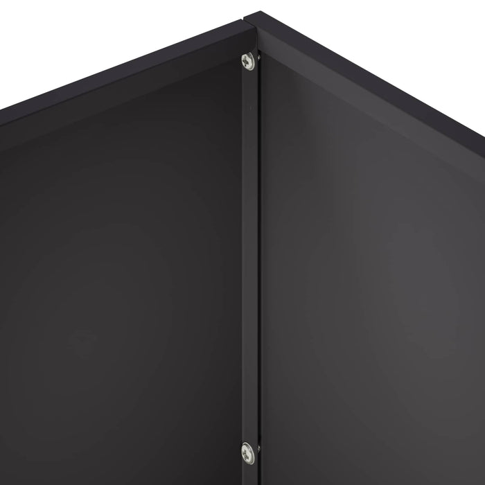 Vază pentru Grădină 2 buc. Negru 60 x 30 x 40 cm - WALTI WALTI