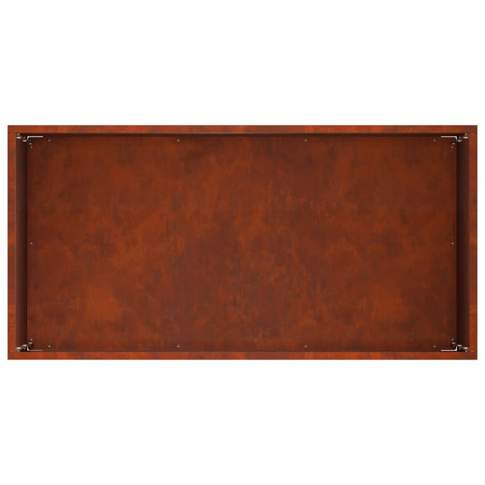 Vază pentru Grădină 2 buc. Ruginit 60 x 30 x 40 cm - WALTI WALTI