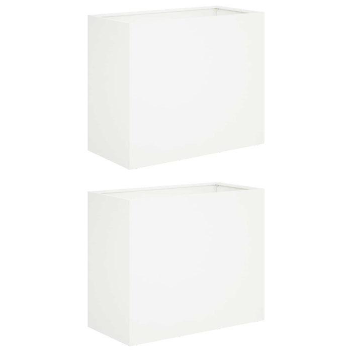Vază pentru Grădină 2 buc. Alb 60 x 30 x 50 cm - WALTI WALTI