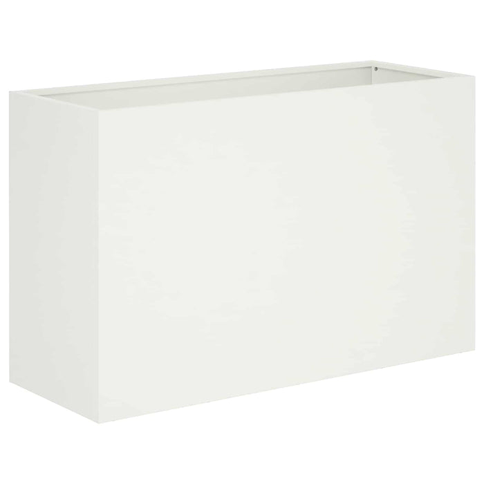 Vază pentru Grădină 2 buc. Alb 80 x 30 x 50 cm WALTI
