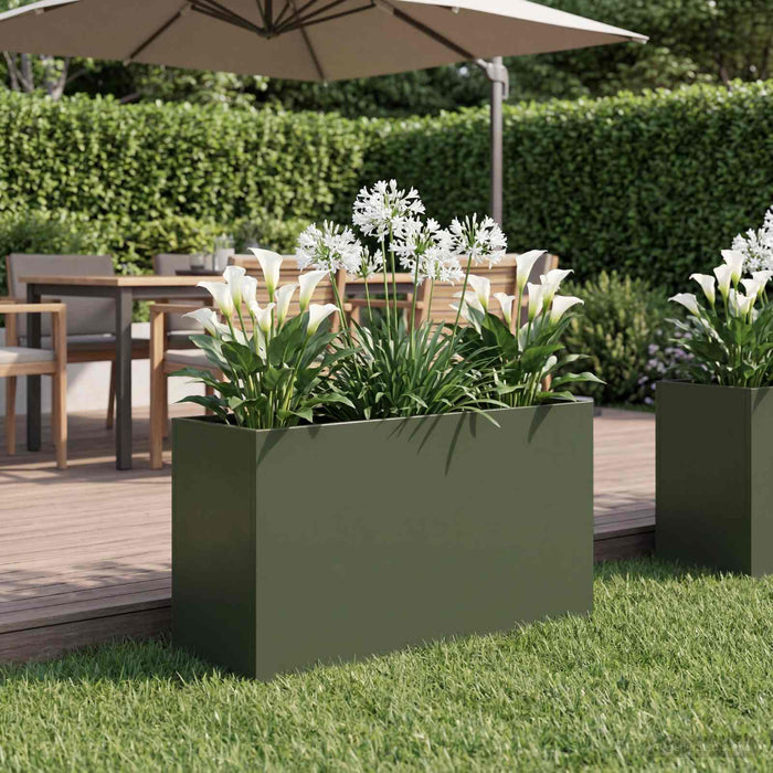 Vază pentru Grădină Verde măsliniu 80 x 30 x 50 cm - WALTI WALTI