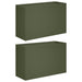 Vază pentru Grădină 2 buc. Verde măsliniu 80 x 30 x 50 cm - WALTI WALTI
