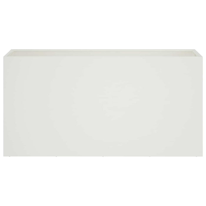 Vază pentru Grădină Alb 100 x 30 x 40 cm Oțel laminat la rece WALTI