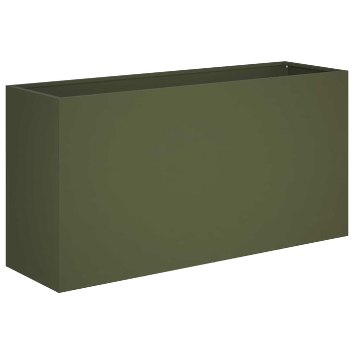 Vază pentru Grădină 2 buc. Verde măsliniu 100 x 30 x 40 cm WALTI
