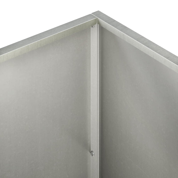 Vază pentru Grădină 2 buc. Argintiu 100 x 30 x 40 cm WALTI