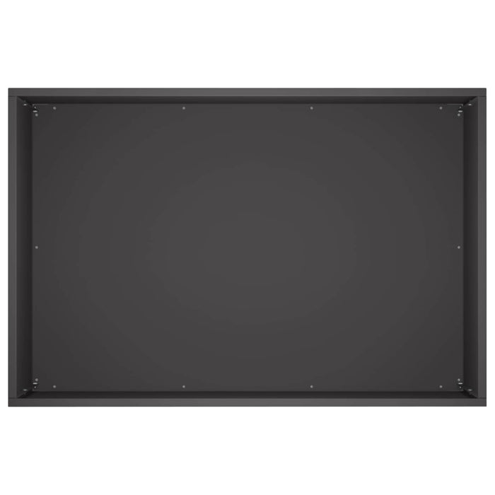 Vază pentru Grădină Negru 50 x 40 x 40 cm Oțel laminat la rece WALTI
