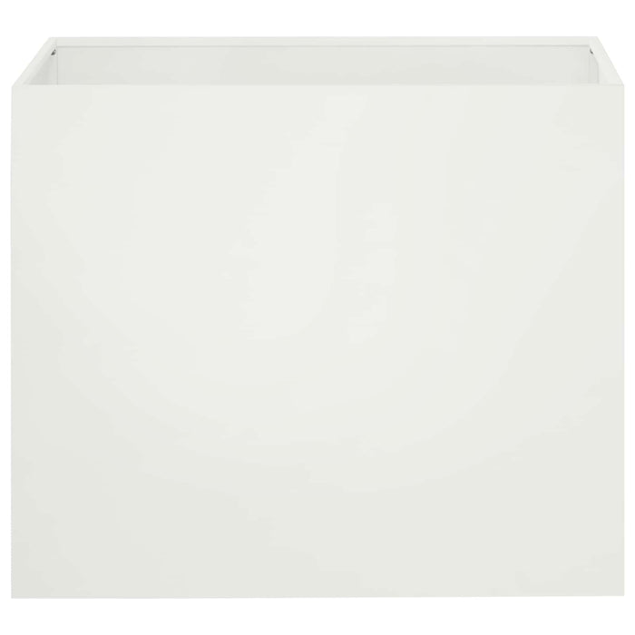 Vază pentru Grădină Alb 50 x 40 x 50 cm Oțel laminat la rece WALTI