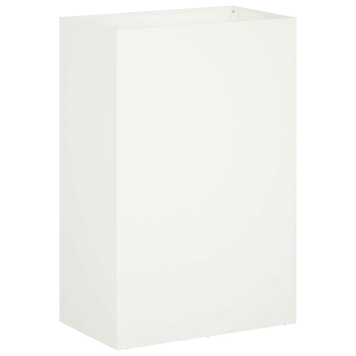 Vază pentru Grădină Alb 50 x 40 x 75 cm Oțel laminat la rece WALTI