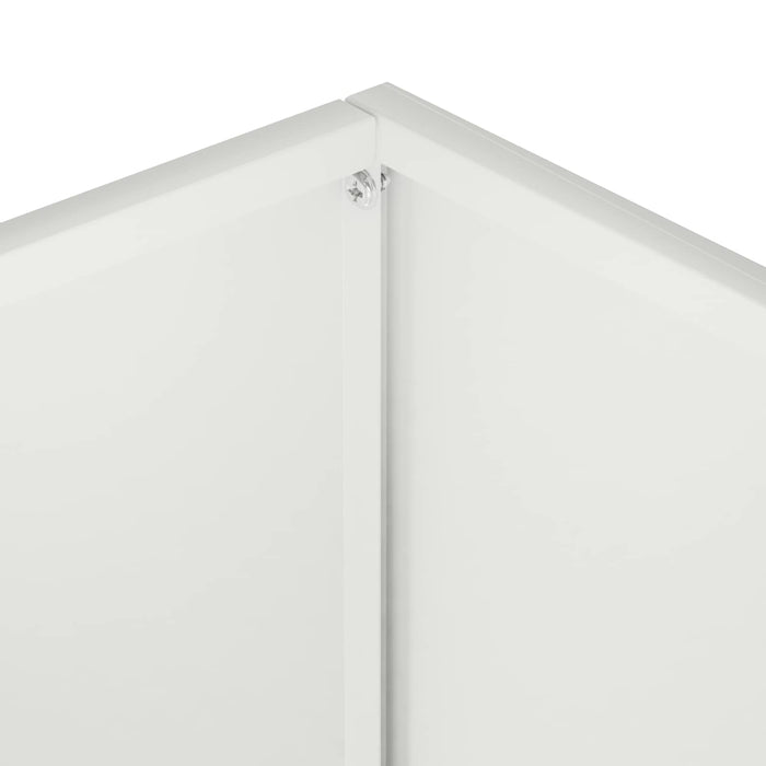 Vază pentru Grădină Alb 60 x 40 x 40 cm Oțel laminat la rece - WALTI WALTI