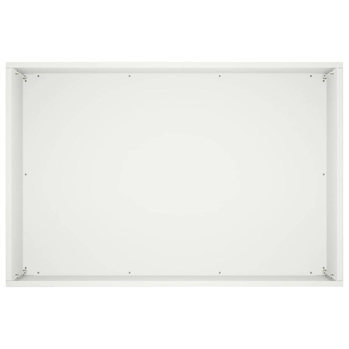 Vază pentru Grădină Alb 60 x 40 x 40 cm Oțel laminat la rece - WALTI WALTI