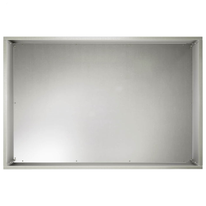 Vază pentru Grădină Argintiu 60 x 40 x 40 cm Oţel inoxidabil WALTI