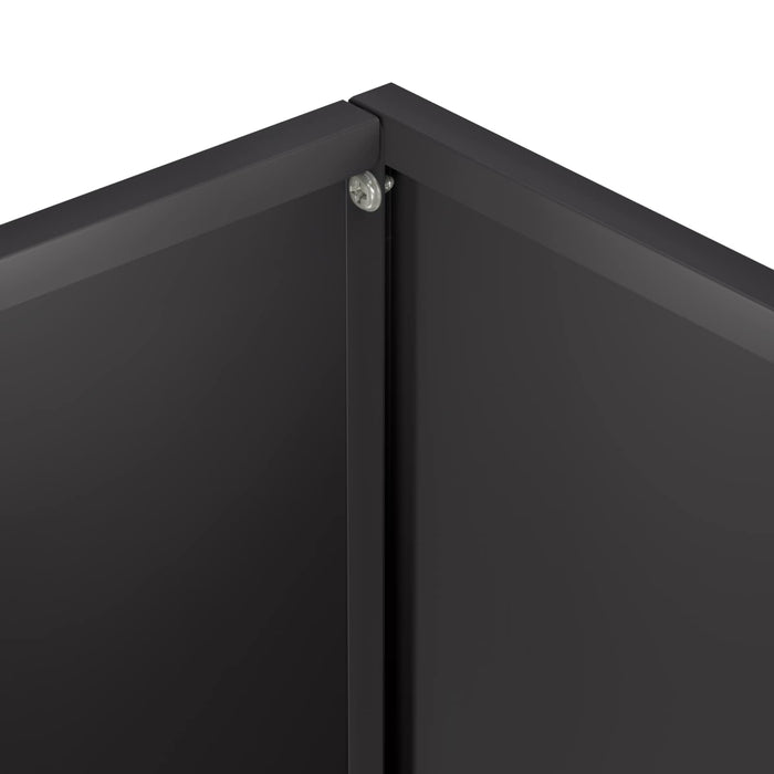 Vază pentru Grădină Negru 60 x 40 x 50 cm Oțel laminat la rece WALTI