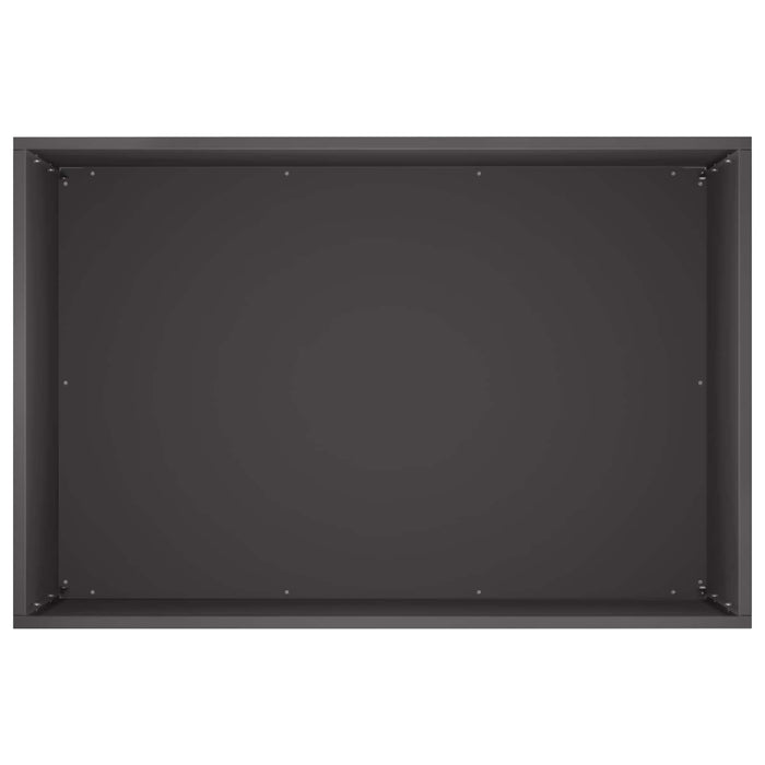 Vază pentru Grădină Negru 60 x 40 x 50 cm Oțel laminat la rece WALTI