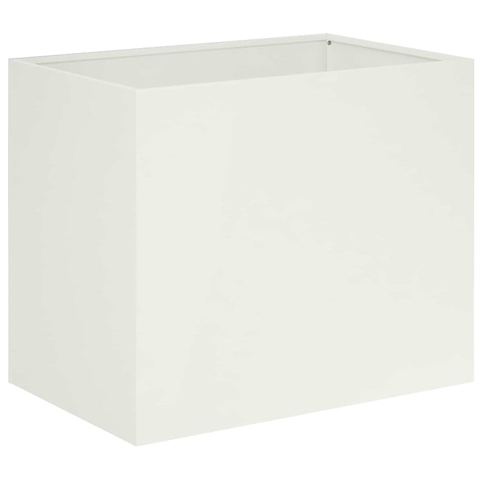 Vază pentru Grădină Alb 60 x 40 x 50 cm Oțel laminat la rece WALTI