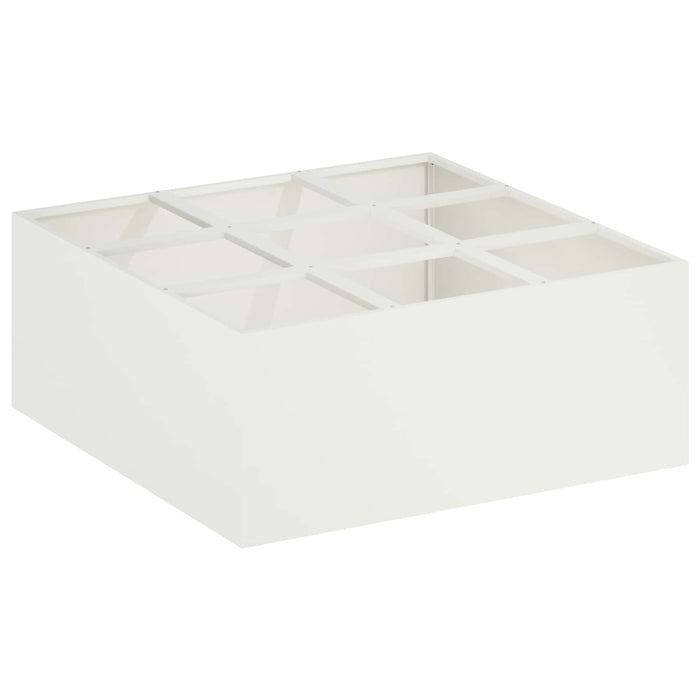 Vază pentru Grădină Alb 100 x 100 x 20 cm Oțel laminat la rece WALTI