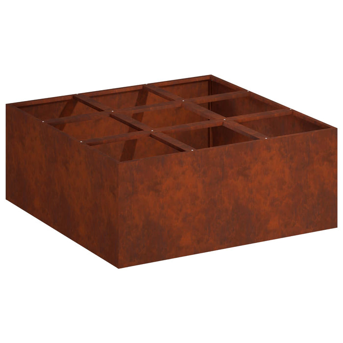 Vază pentru Grădină Ruginit 100 x 100 x 20 cm WALTI