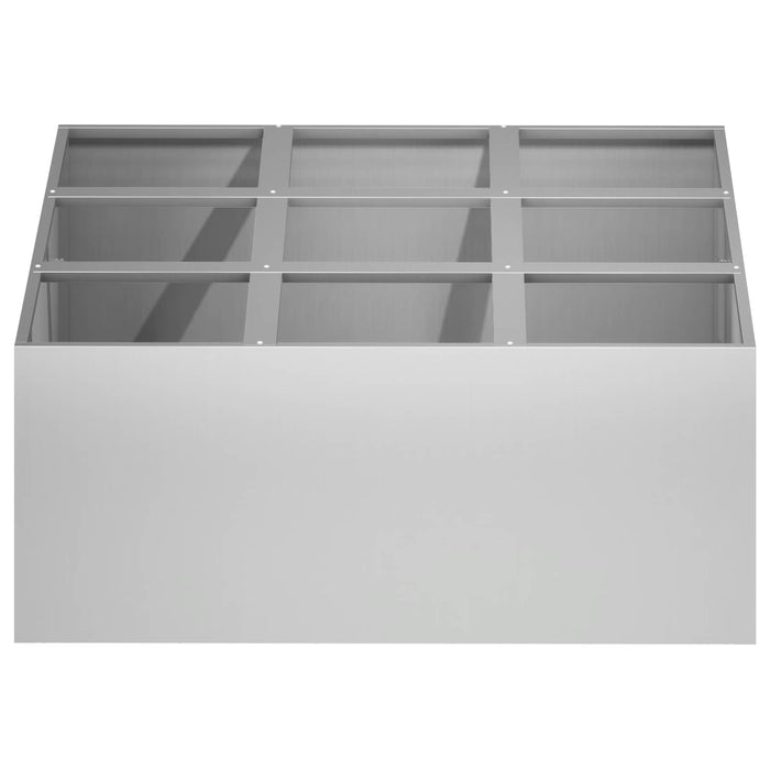 Vază pentru Grădină Argintiu 100 x 100 x 30 cm Oțel Galvanizat WALTI