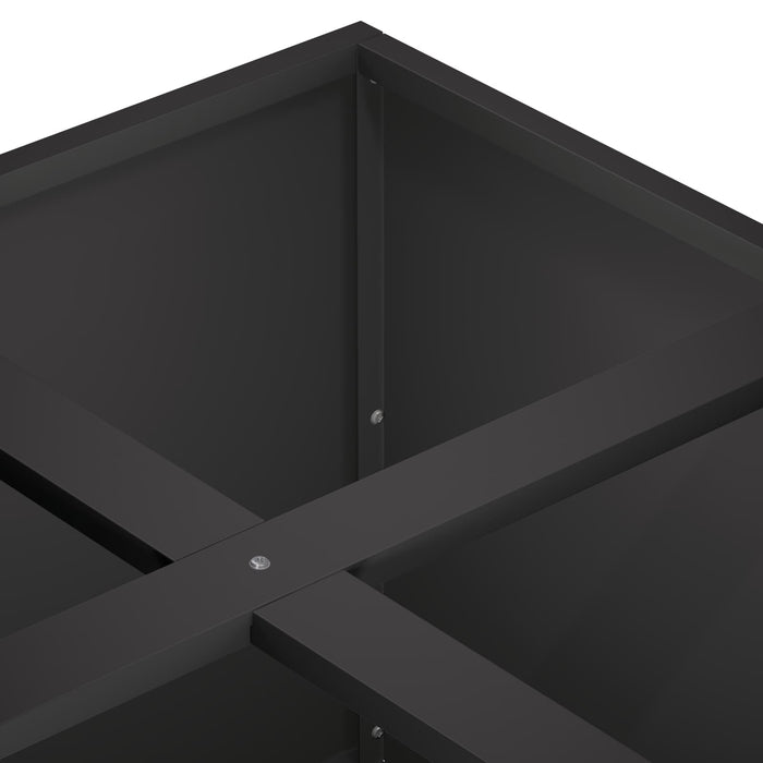 Vază pentru Grădină Negru 100 x 100 x 40 cm - WALTI WALTI