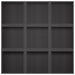 Vază pentru Grădină Negru 100 x 100 x 40 cm - WALTI WALTI