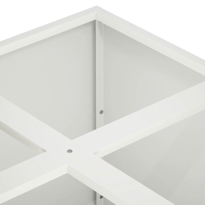 Vază pentru Grădină Alb 100 x 100 x 40 cm Oțel laminat la rece WALTI