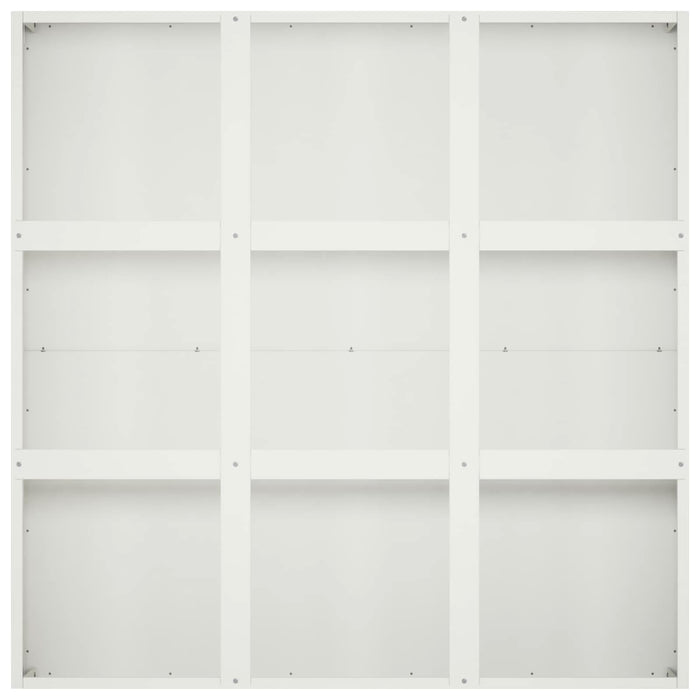 Vază pentru Grădină Alb 100 x 100 x 40 cm Oțel laminat la rece WALTI
