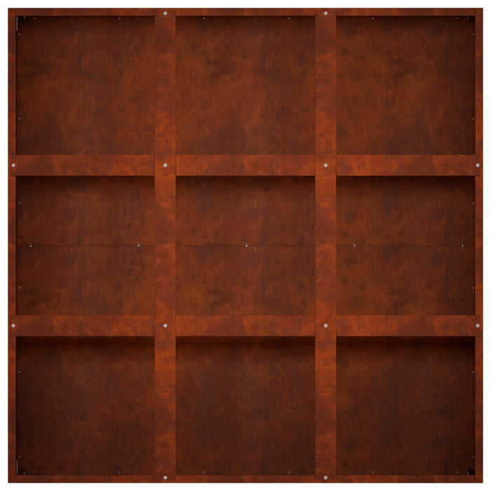 Vază pentru Grădină Ruginit 100 x 100 x 40 cm WALTI