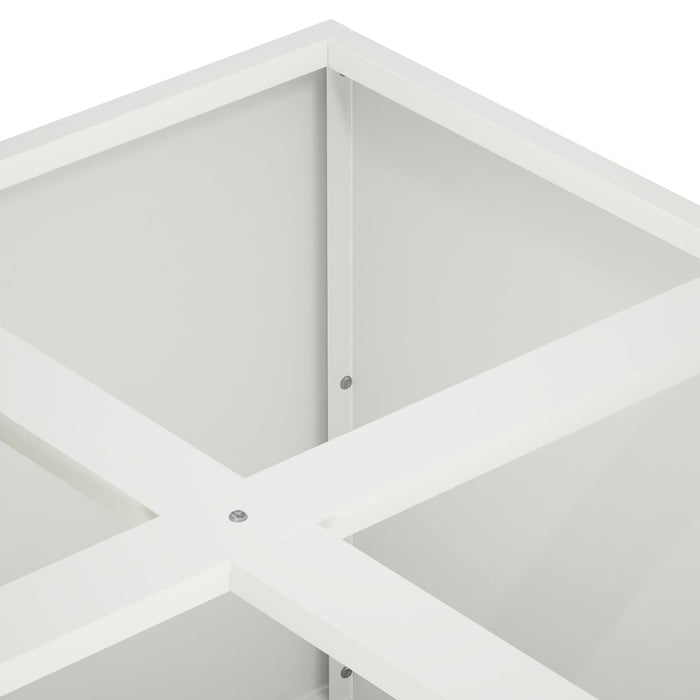 Vază pentru Grădină Alb 100 x 100 x 50 cm Oțel laminat la rece WALTI