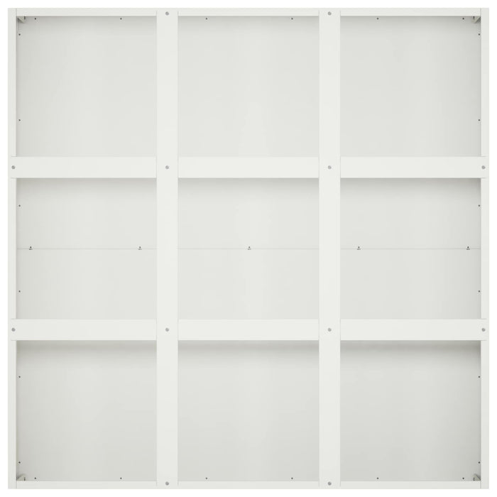 Vază pentru Grădină Alb 100 x 100 x 50 cm Oțel laminat la rece WALTI