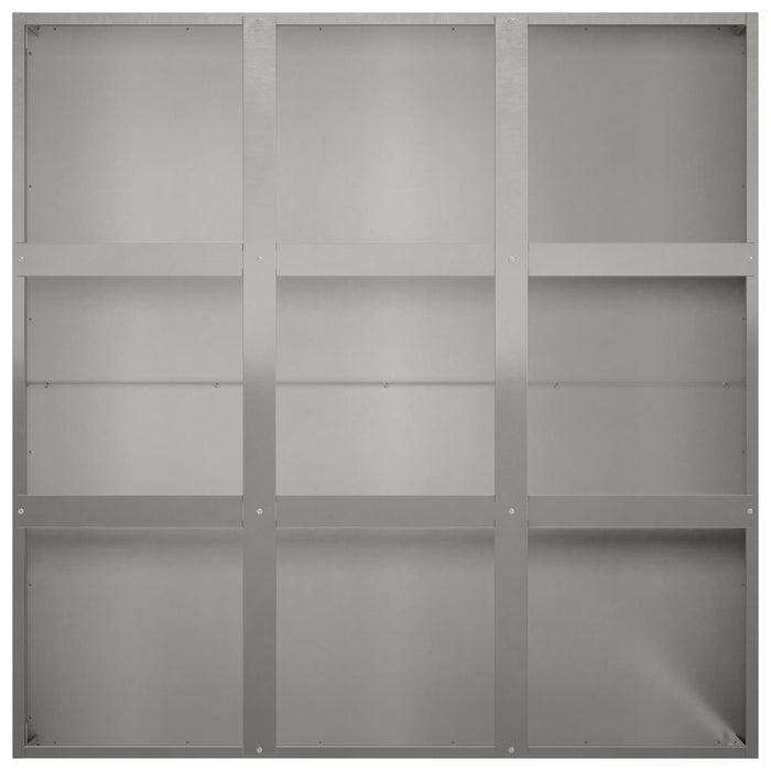 Vază pentru Grădină Argintiu 100 x 100 x 50 cm Oţel inoxidabil WALTI