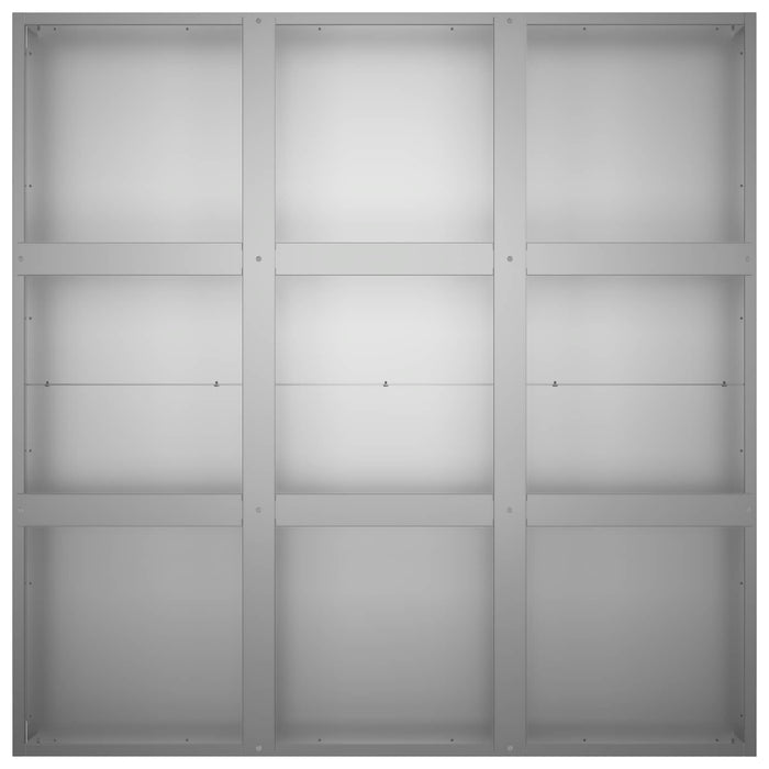 Vază pentru Grădină Argintiu 100 x 100 x 50 cm Oțel Galvanizat WALTI