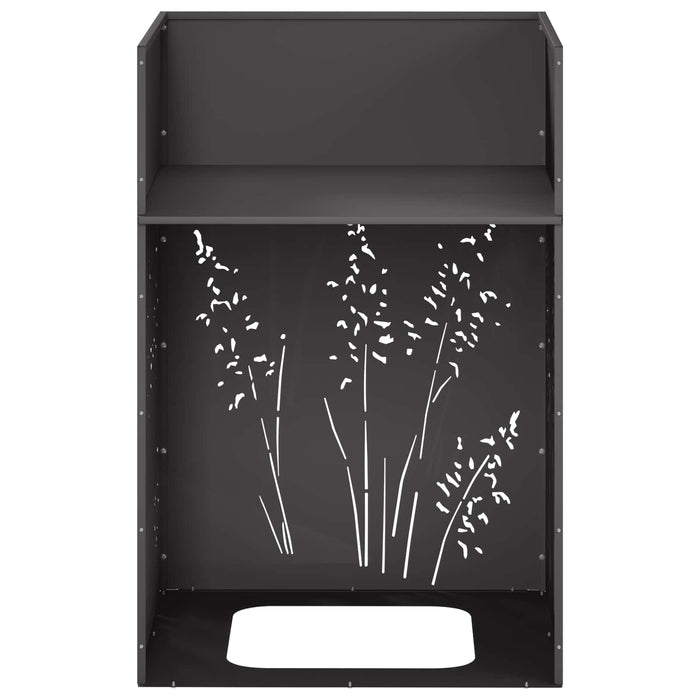 Vază pentru Grădină Negru 50 x 50 x 75 cm Oțel laminat la rece WALTI