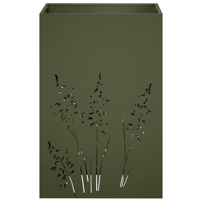Vază pentru Grădină 2 buc. Verde măsliniu 50 x 50 x 75 cm WALTI