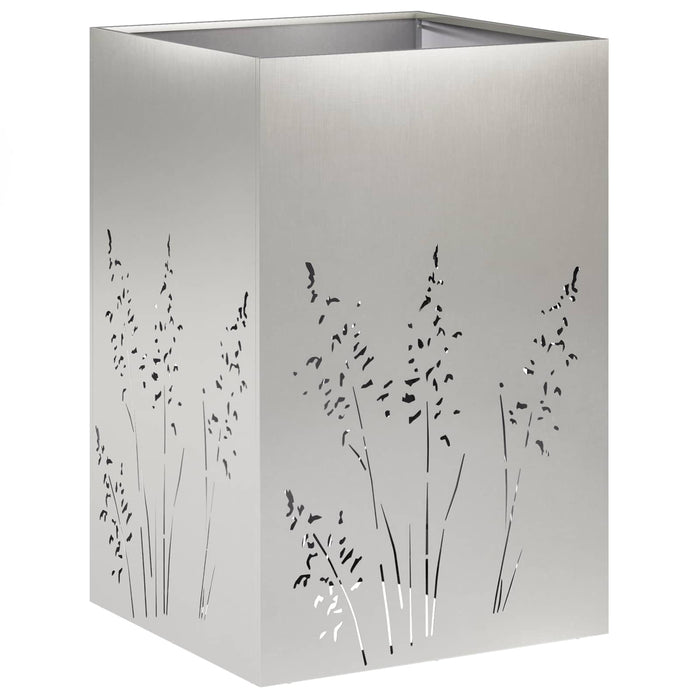 Vază pentru Grădină Argintiu 50 x 50 x 75 cm Oţel inoxidabil WALTI
