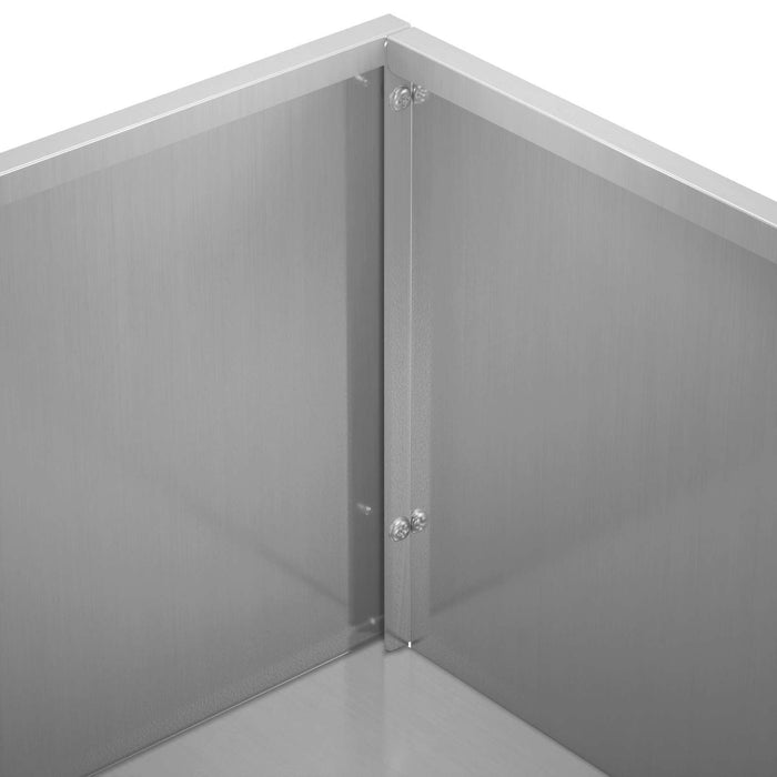 Vază pentru Grădină Argintiu 50 x 50 x 75 cm Oțel Galvanizat WALTI