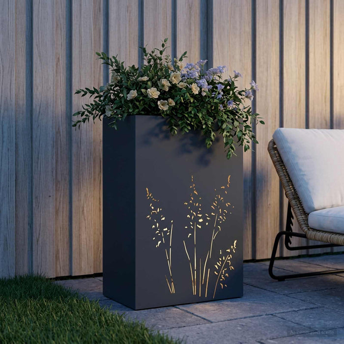 Vază pentru Grădină Antracit 50 x 30 x 75 cm WALTI