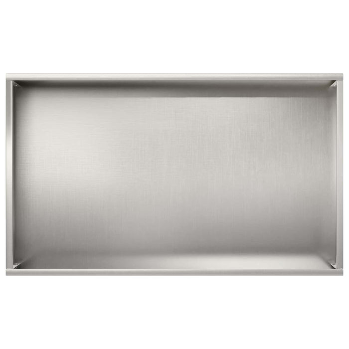 Vază pentru Grădină Argintiu 50 x 30 x 75 cm Oţel inoxidabil WALTI
