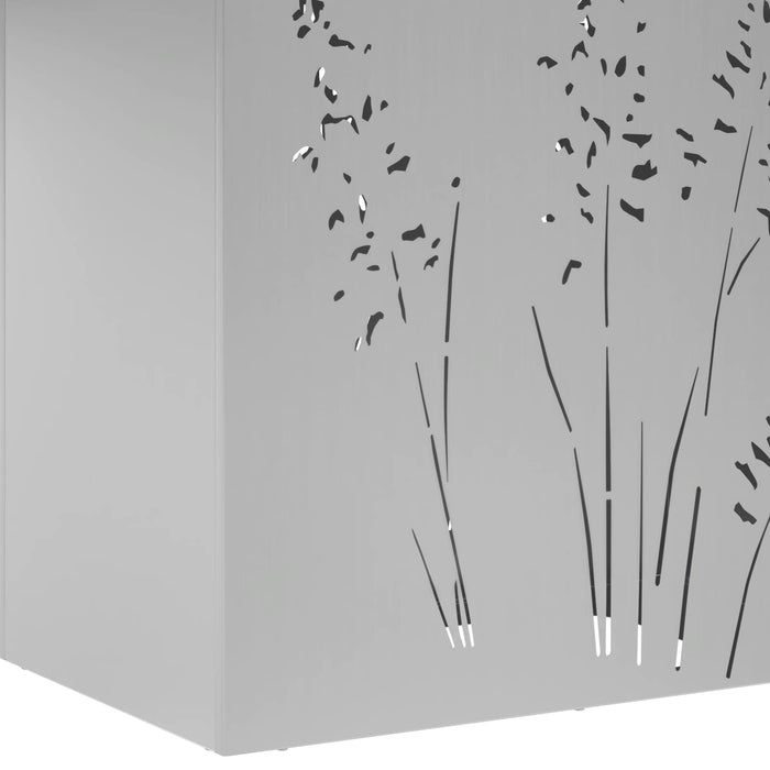 Vază pentru Grădină Argintiu 50 x 30 x 75 cm Oțel Galvanizat WALTI