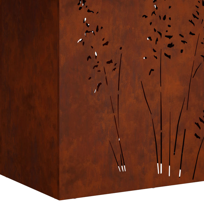 Vază pentru Grădină 2 buc. Ruginit 50 x 30 x 75 cm WALTI