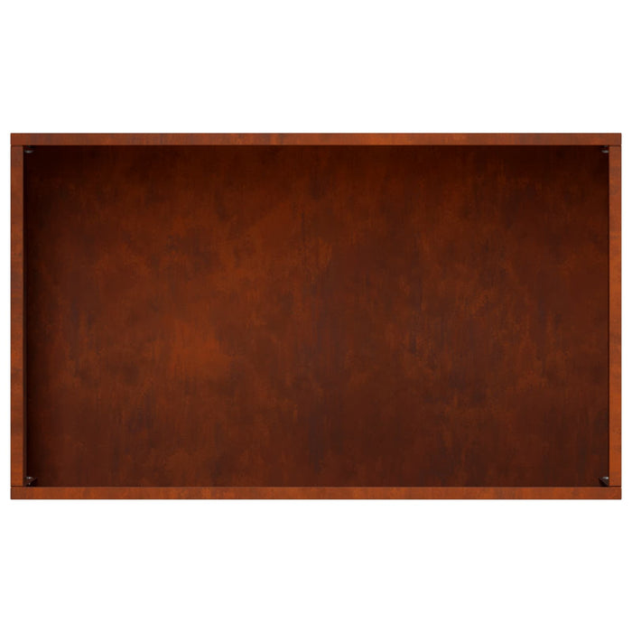 Vază pentru Grădină 2 buc. Ruginit 50 x 30 x 75 cm WALTI