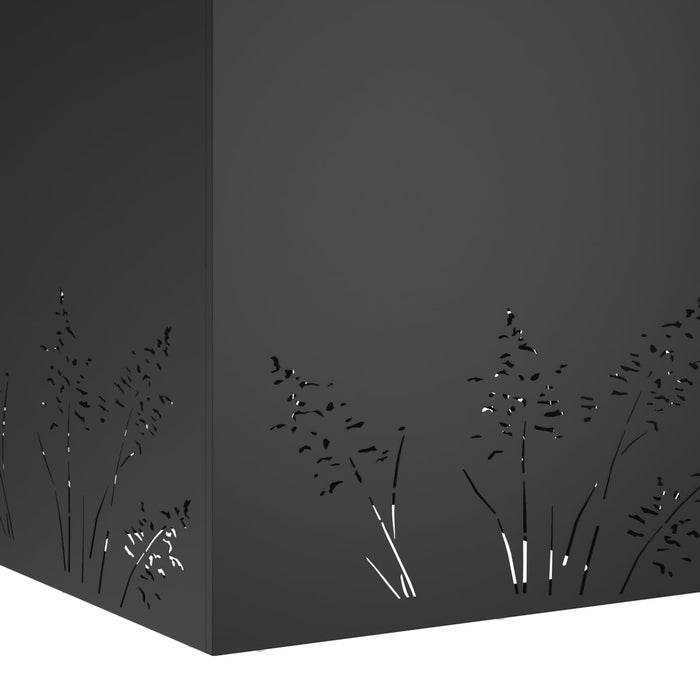 Vază pentru Grădină 2 buc. Negru 50 x 50 x 49 cm WALTI