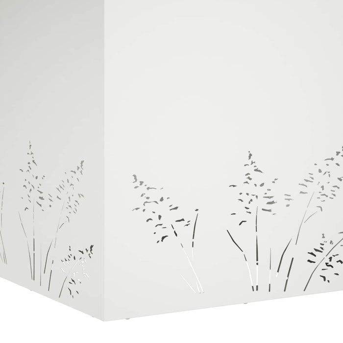 Vază pentru Grădină Alb 50 x 50 x 49 cm Oțel laminat la rece - WALTI WALTI