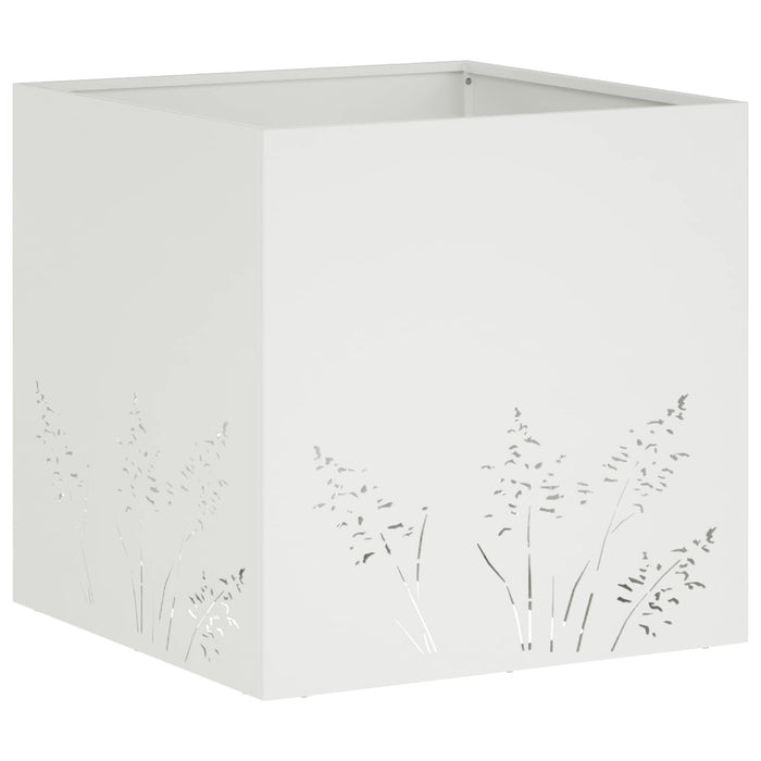 Vază pentru Grădină Alb 50 x 50 x 49 cm Oțel laminat la rece - WALTI WALTI