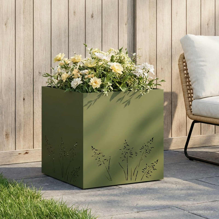 Vază pentru Grădină Verde măsliniu 50 x 50 x 49 cm WALTI