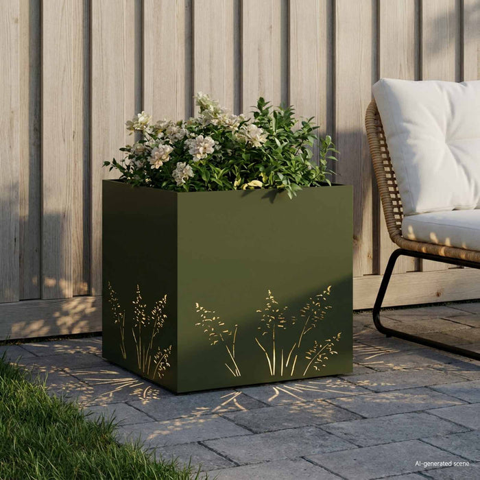 Vază pentru Grădină Verde măsliniu 50 x 50 x 49 cm WALTI