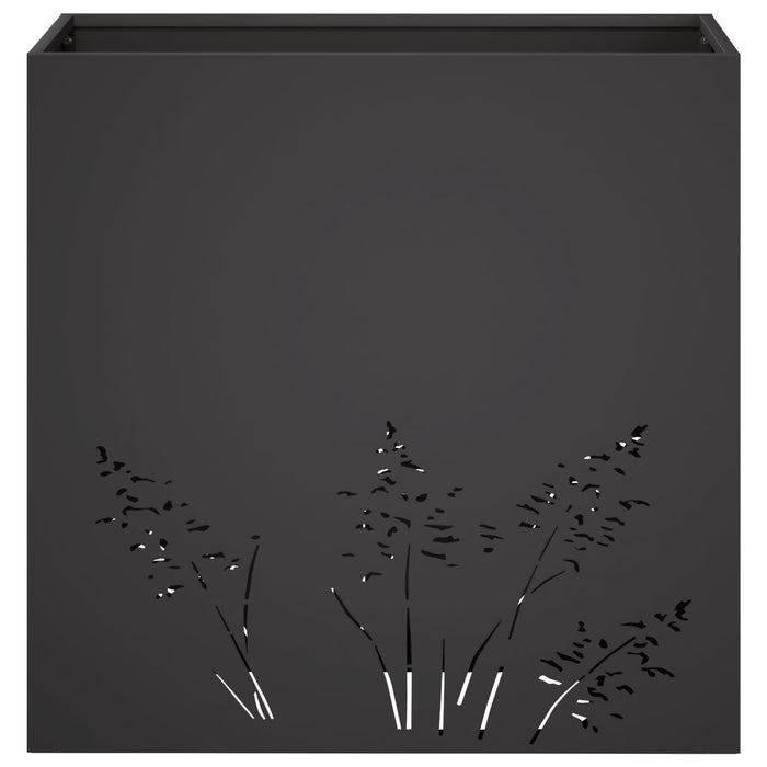Vază pentru Grădină 2 buc. Negru 50 x 30 x 49 cm WALTI