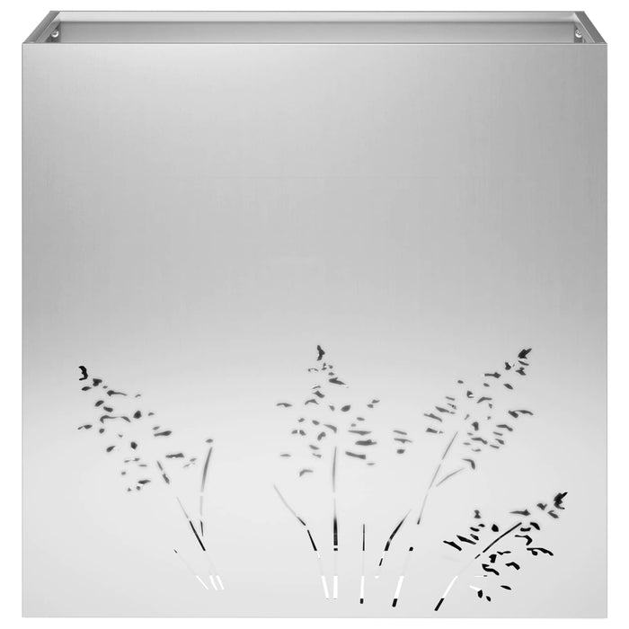 Vază pentru Grădină Argintiu 50 x 30 x 49 cm Oțel Galvanizat - WALTI WALTI