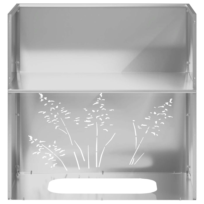 Vază pentru Grădină Argintiu 50 x 30 x 49 cm Oțel Galvanizat - WALTI WALTI